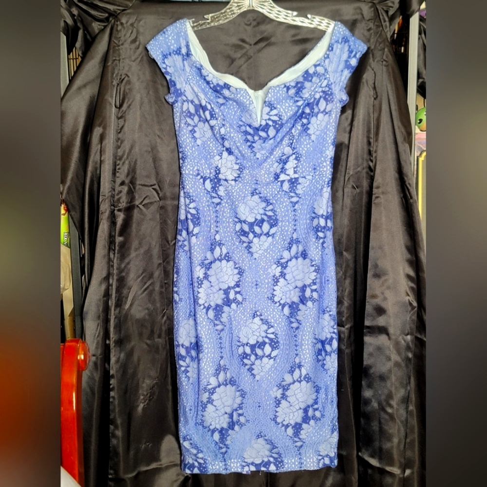 Blue Lace Dress